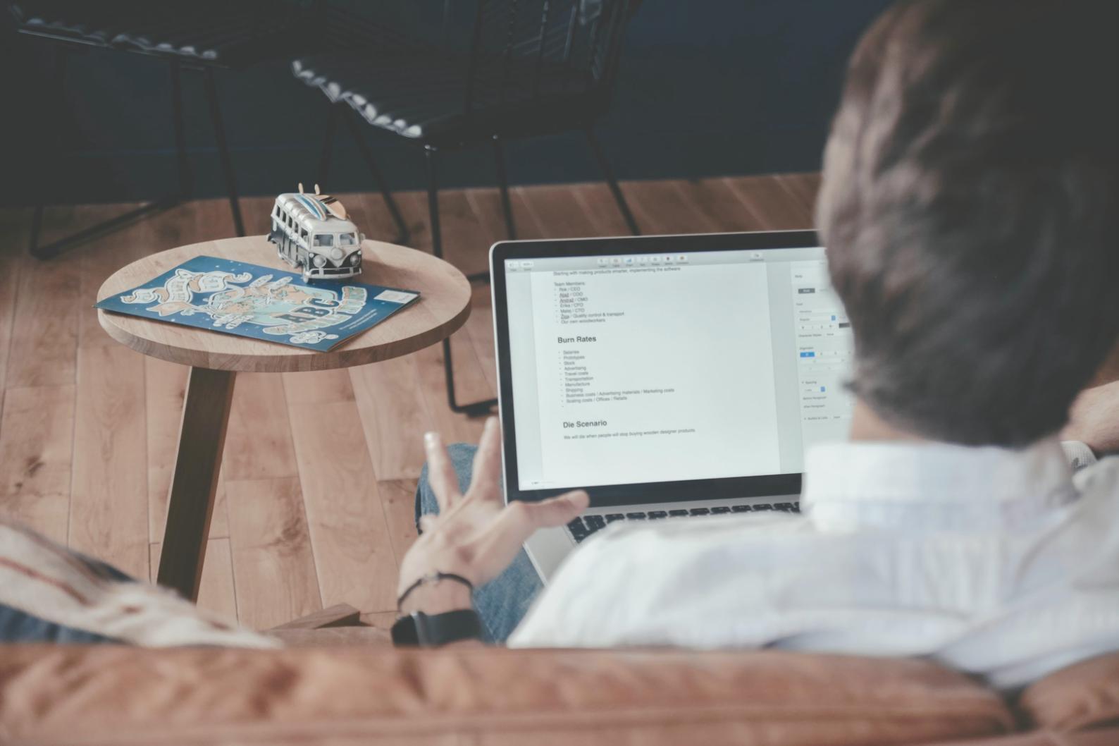 Professional business analyst working on financial forecasting models